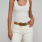 Cognac Tobar Suede Leather Belt
