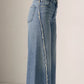 Joss Wide Leg Fray Jeans