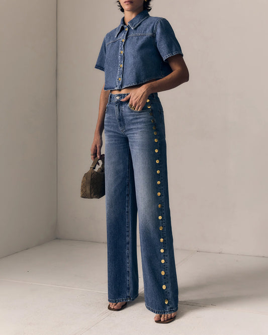 Studded Alexa Boyfriend Jeans