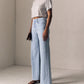 Powder Blue Column Jean