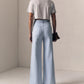 Powder Blue Column Jean