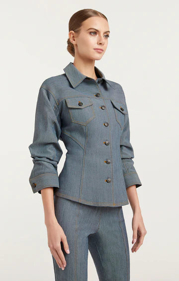 Reverse Scrunched Canyon Jean Jacket