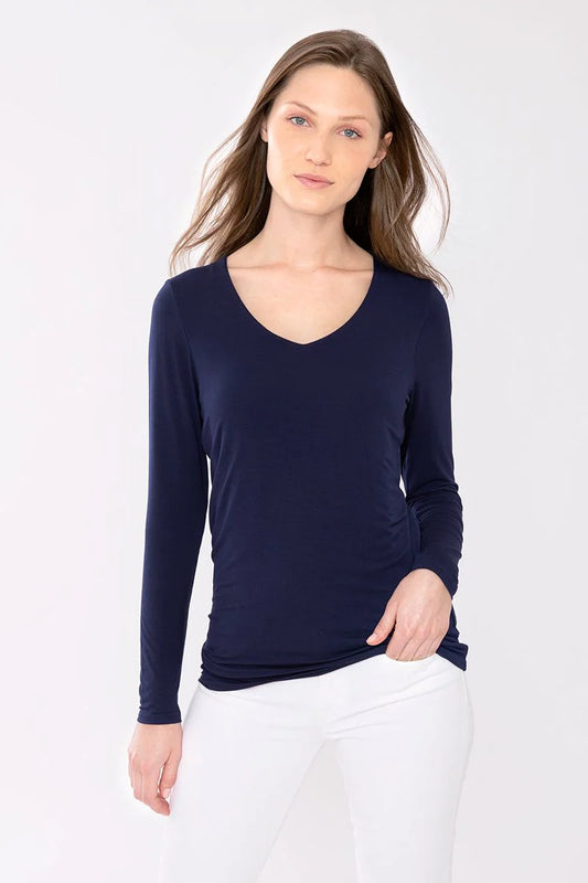 Bamboo Long Sleeve Vee