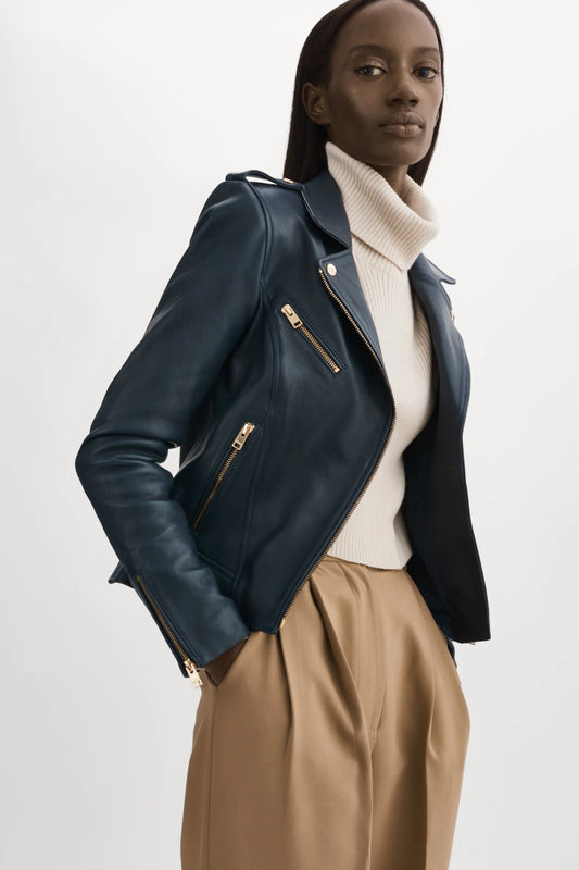 Mellie Leather Biker Jacket