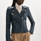 Mellie Leather Biker Jacket