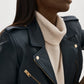 Mellie Leather Biker Jacket