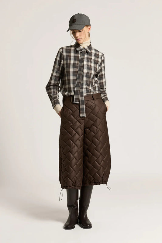 Deep Brown Wool Flannel Shirt