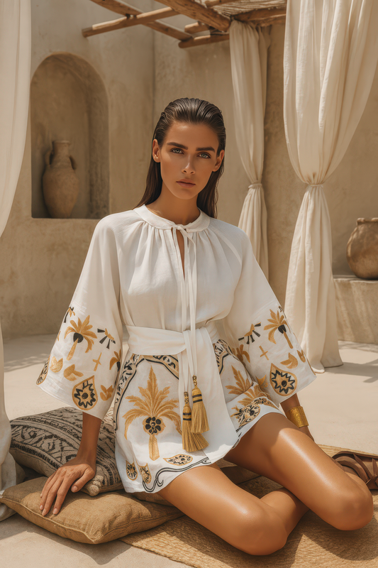 White Calyra Dress