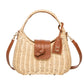 WICKER TOP HANDLE BAG