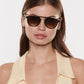 MARKLE Black + Black Tea 18K Sunglasses
