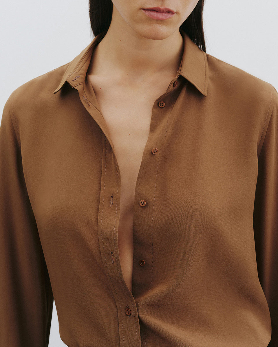Cognac Gaia Slim Shirt