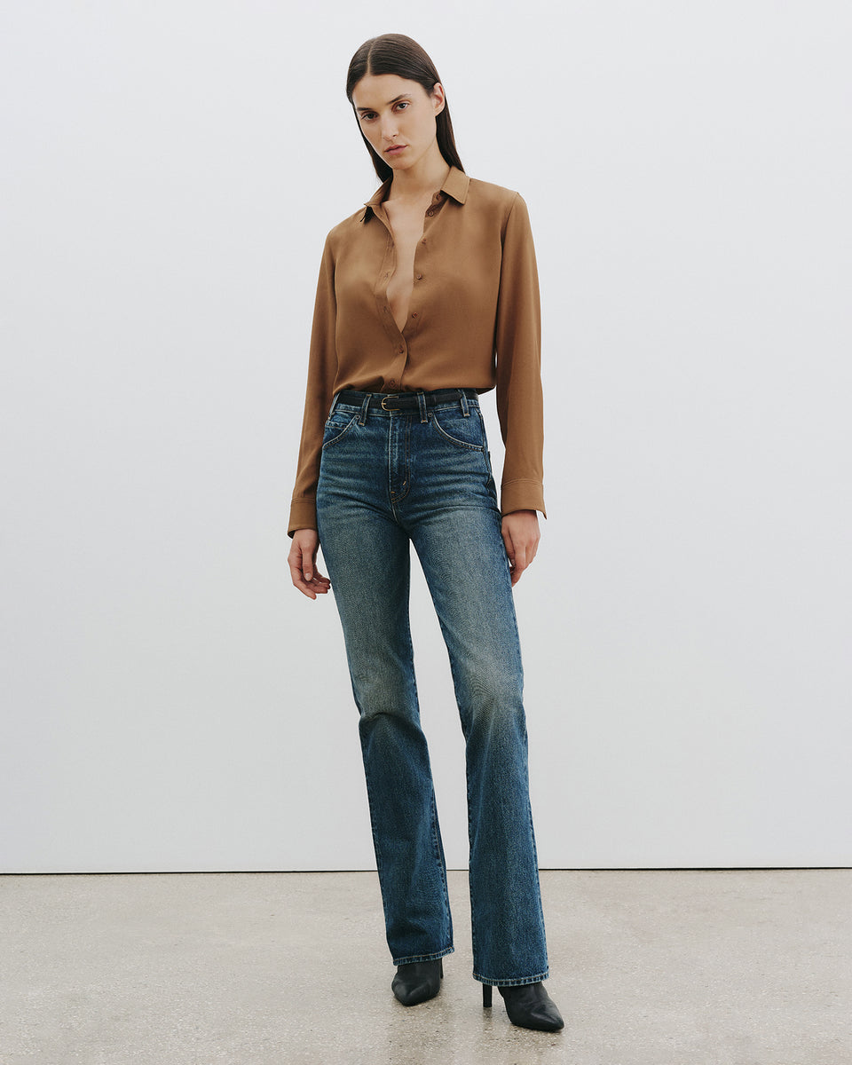 Cognac Gaia Slim Shirt