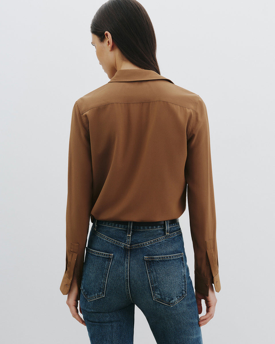 Cognac Gaia Slim Shirt