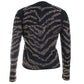 Gold Studded Knit Jacket Black