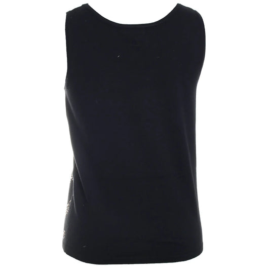 Studded Detailed Tank Black