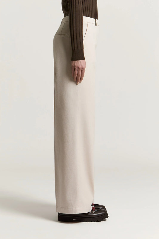 Beige Gabardine Pants