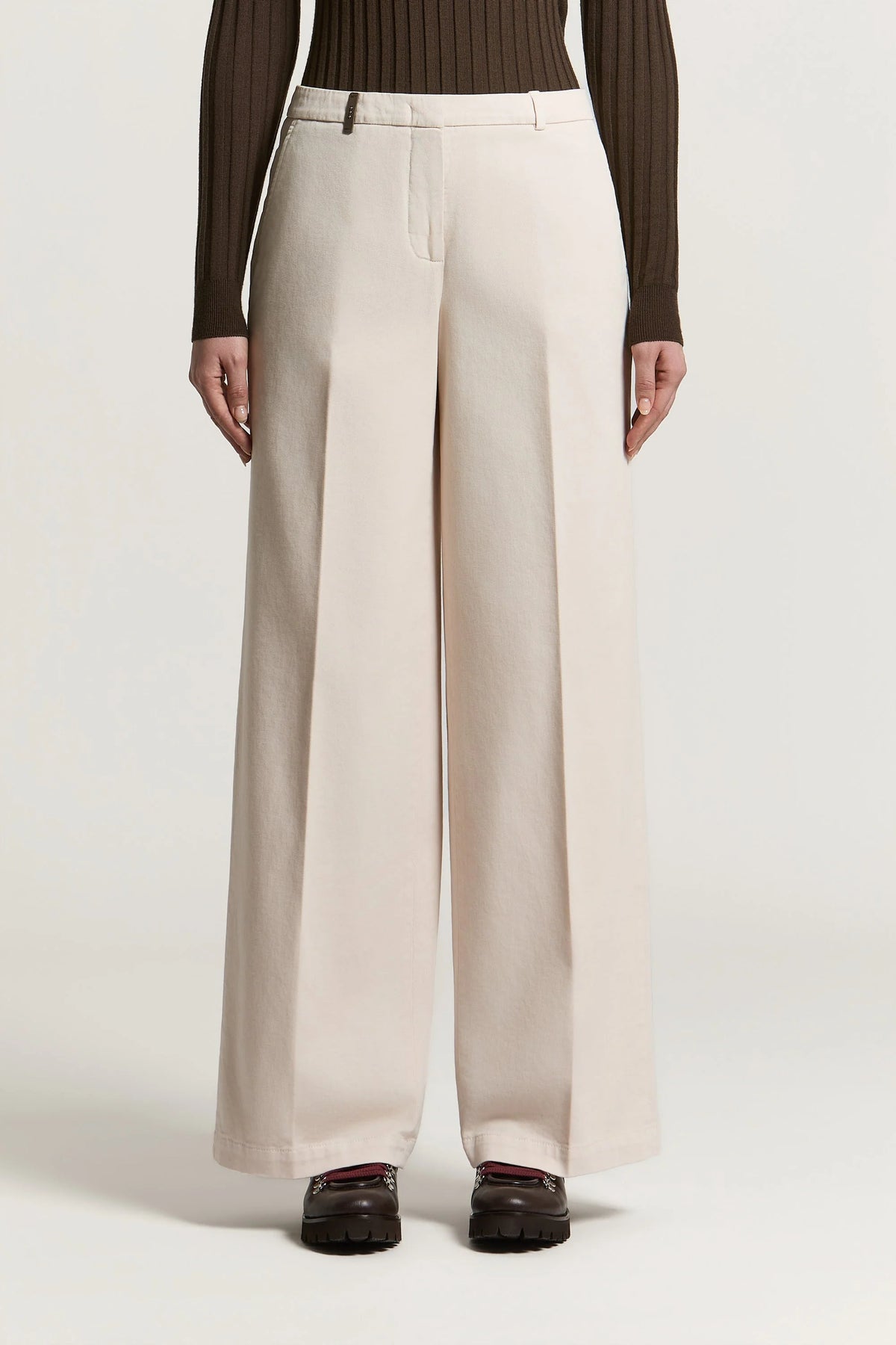 Beige Gabardine Pants