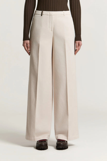 Beige Gabardine Pants