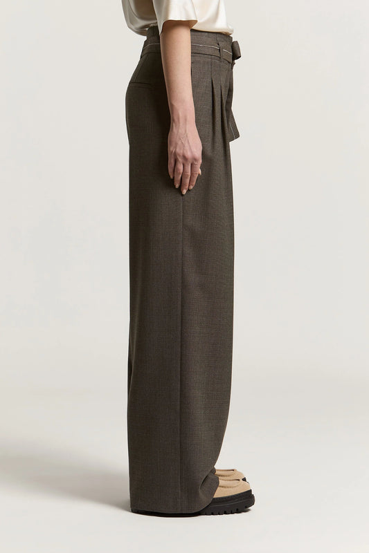Deep Brown Flannel Pants