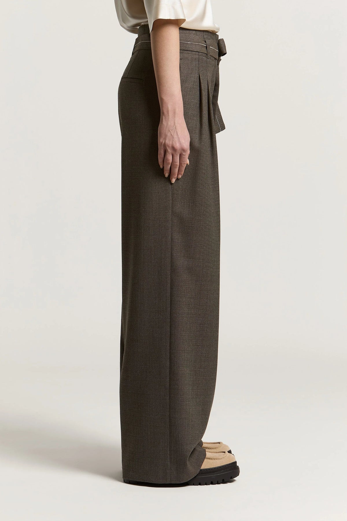 Deep Brown Flannel Pants