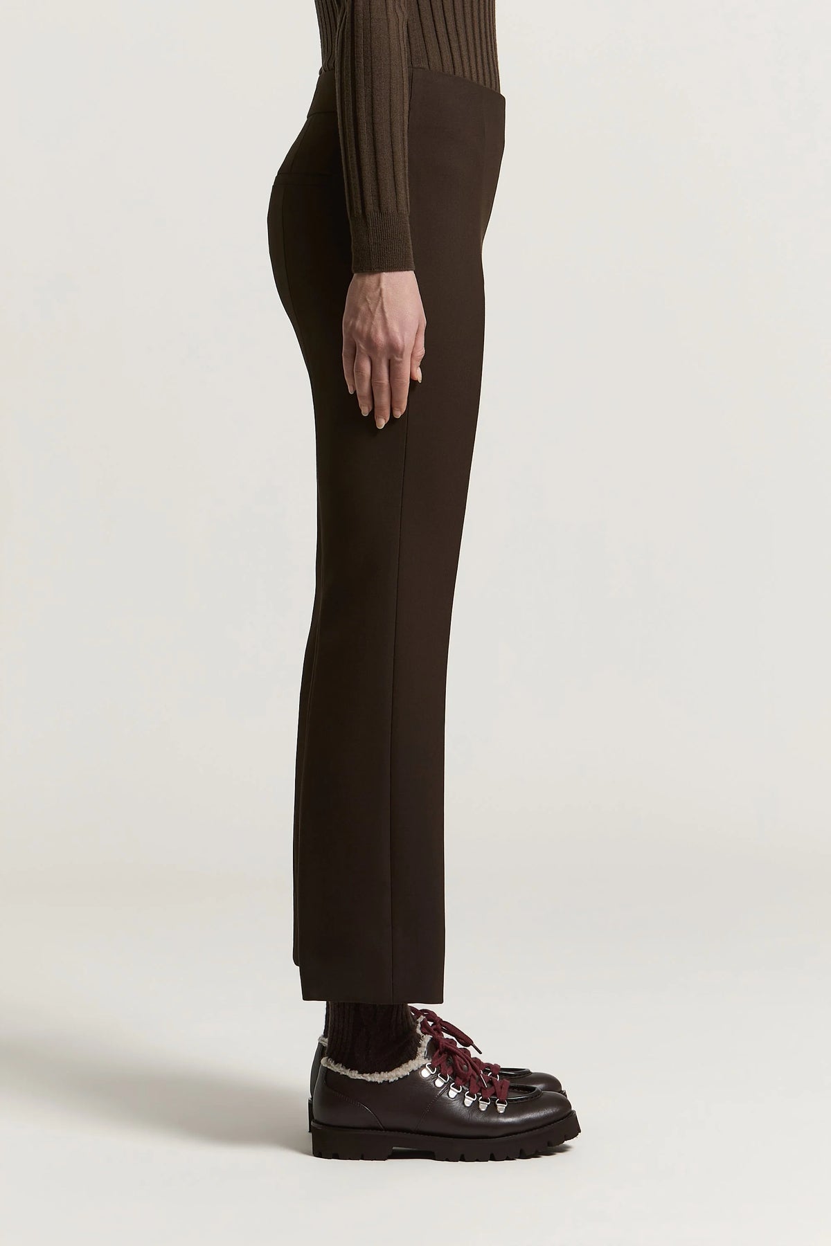 Deep Brown Bistretch Canvas Pants