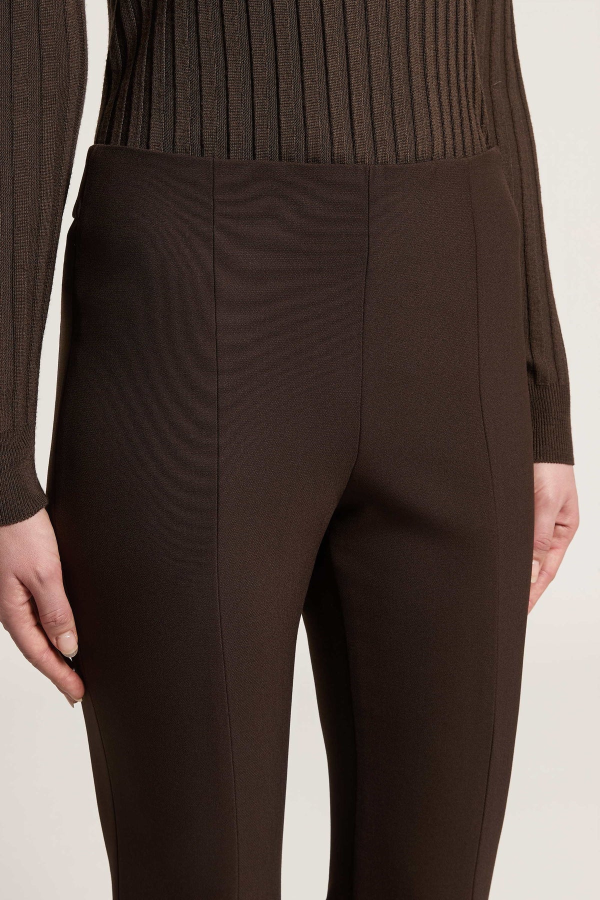 Deep Brown Bistretch Canvas Pants