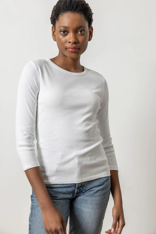 3/4 SLEEVE CREWNECK