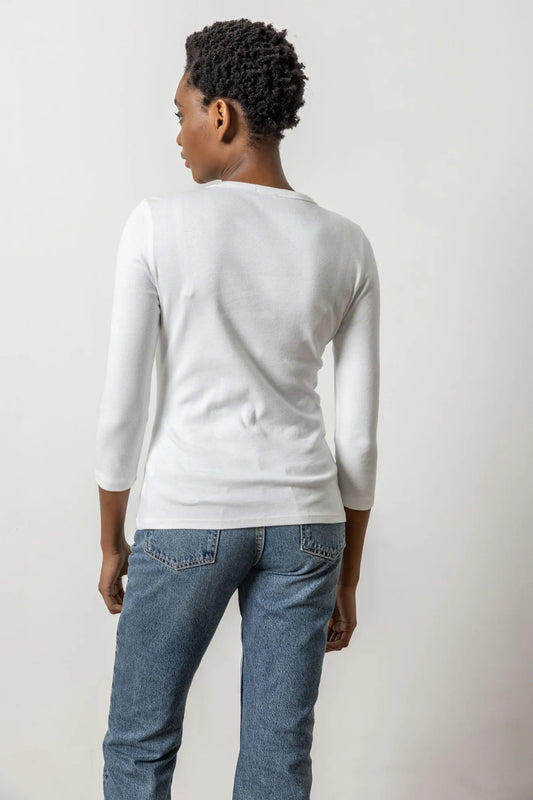 3/4 SLEEVE CREWNECK