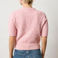 SHORT SLEEVE MARLED PULLOVER