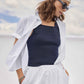 Wide Strap Knit Tank