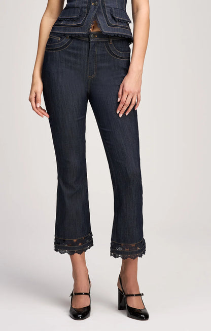 Guipure Lace Cropped Stevie Jeans