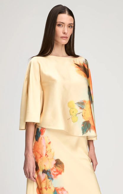 Watercolor Floral Carole Top