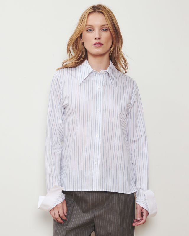 Pale Blue Stripe Brooklyn Stripe Shirt