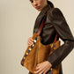 Links Tote - Cognac Suede