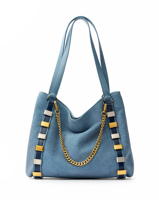 Denim Links Tote