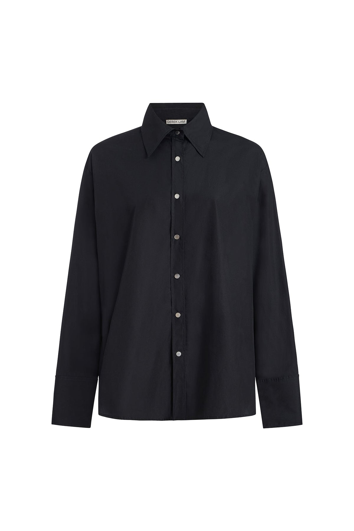 Black Carine Cotton Poplin Shirt