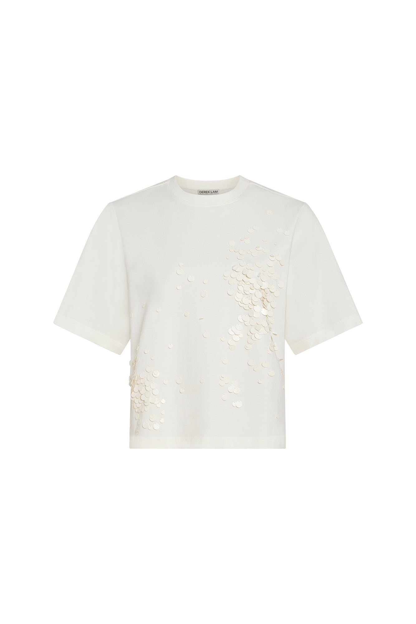 White Luke Cropped Tee