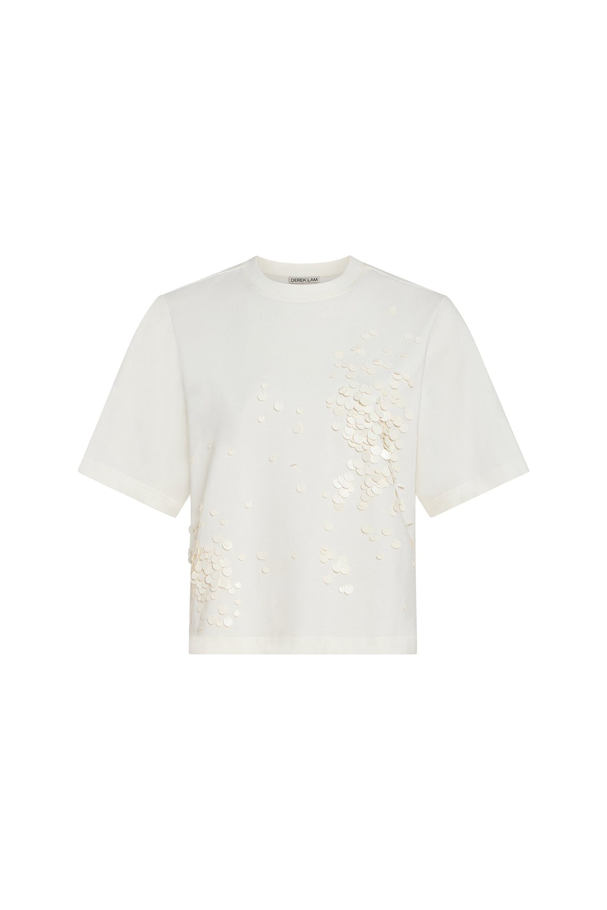 White Luke Cropped Tee