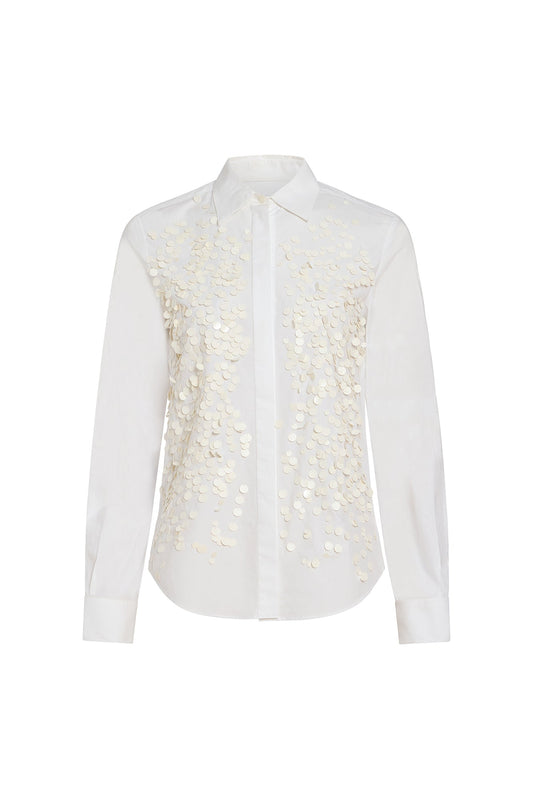 White/Ivory Kehlani Long Sleeve Shirt