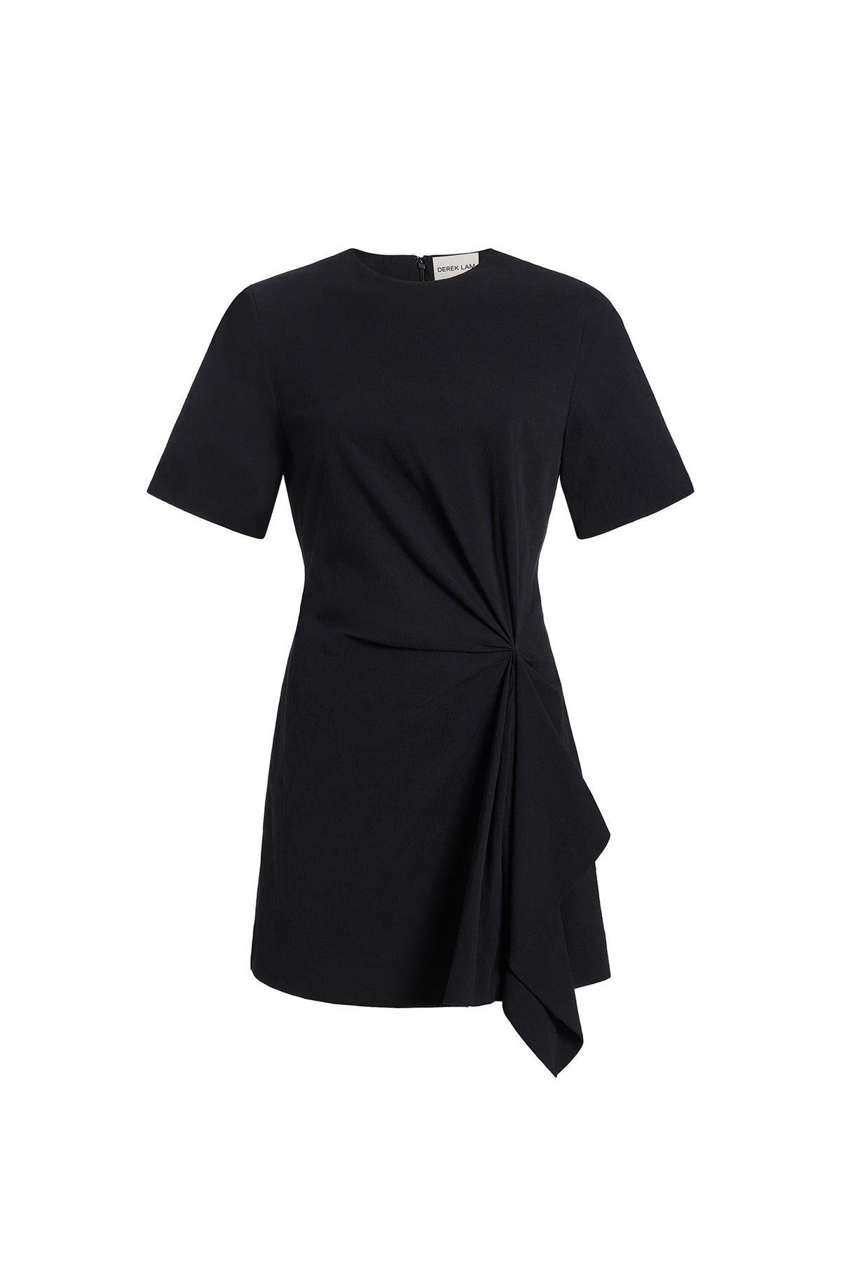 Black Daniel Origami Pleated Dress