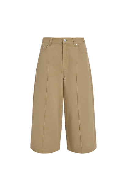 Washed Olive Cornelia Gaucho Pant