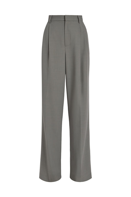 Ash Grey Christopher Wide Leg Pant