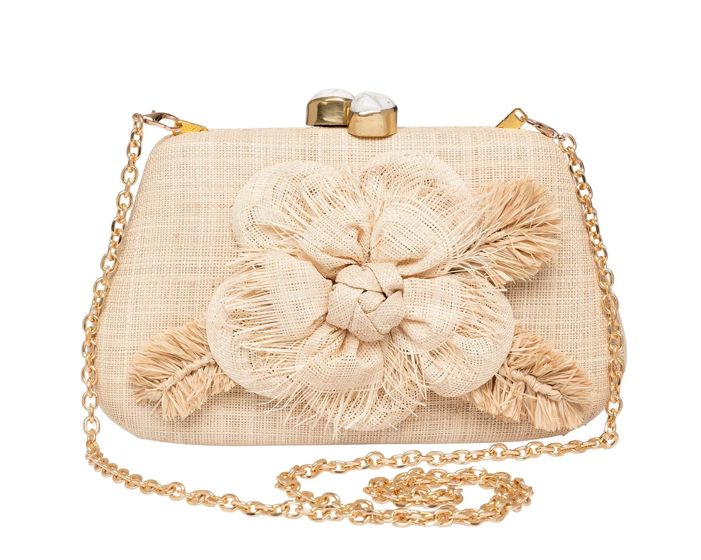 NATURAL ROSIE CLUTCH