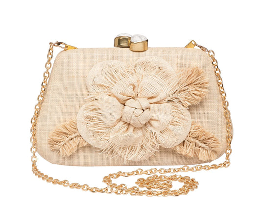 NATURAL ROSIE CLUTCH