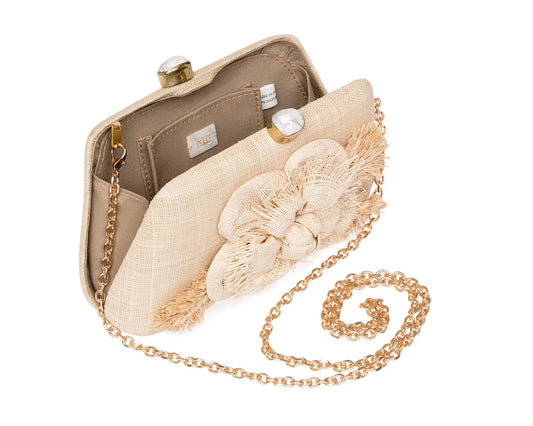 NATURAL ROSIE CLUTCH