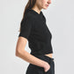 Black Antonella Short Sleeve Knit