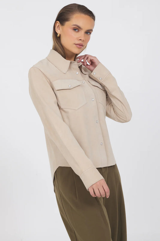 Rowan Washed Suede Jacket