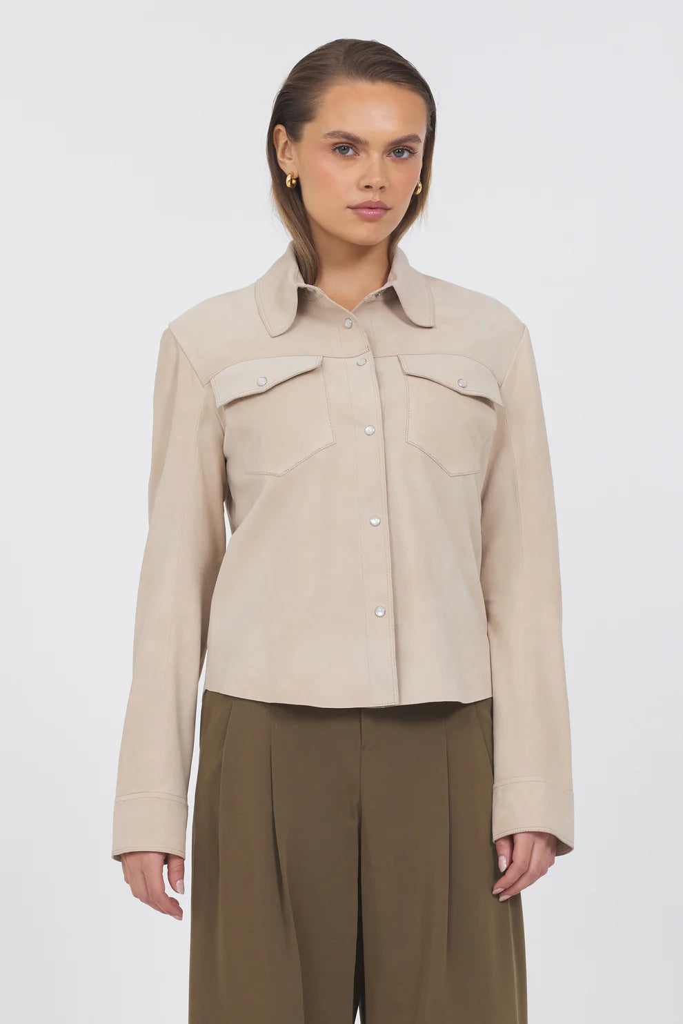 Rowan Washed Suede Jacket