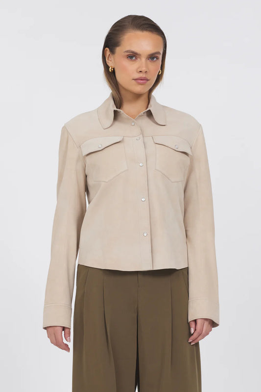 Rowan Washed Suede Jacket