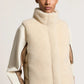 Ethereal Beige Shearling Vest